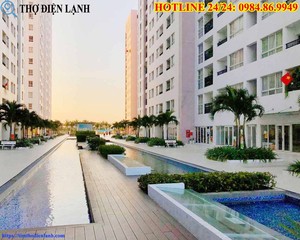 Hồ bơi chuẩn resort tại chung cư 4S Linh Đông