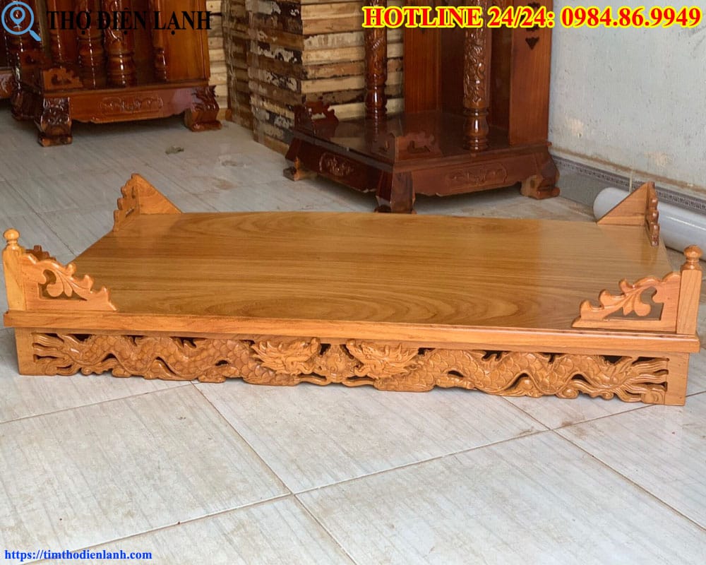 Mẫu bàn thờ gỗ Gõ Đỏ cao cấp