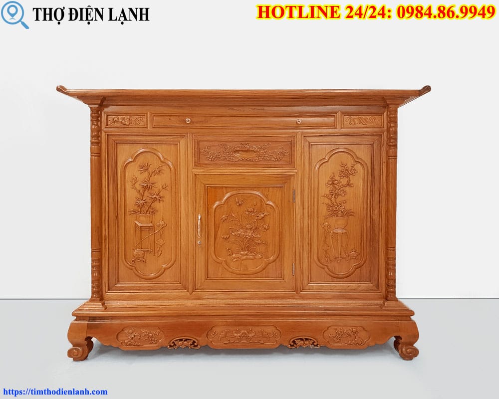 Tủ thờ chung cư đơn giản phong thủy