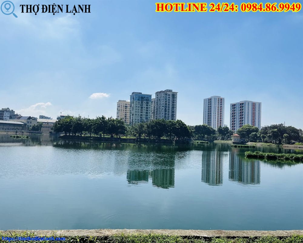 Vị trí chung cư k35 tân mai gần với hồ Đền Lừ