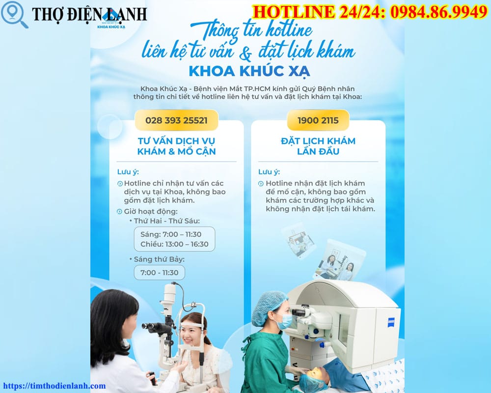 Cách đặt lịch khám online Bệnh viện Mắt TP.HCM phổ biến và hiệu quả nhất
