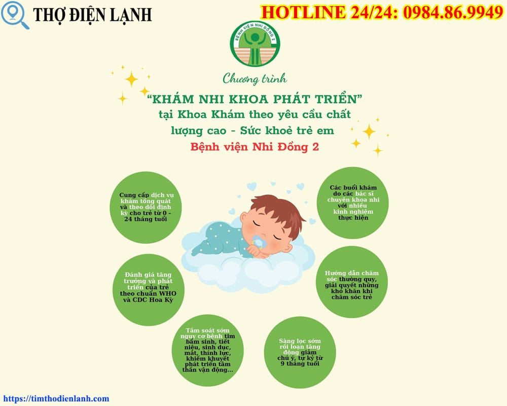 Chương trình Khoa Sức khỏe trẻ em Bệnh viện Nhi Đồng 2