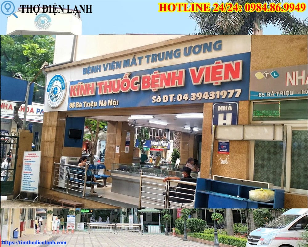Cổng chính Bệnh viện Mắt Trung ương số 85 Bà Triệu