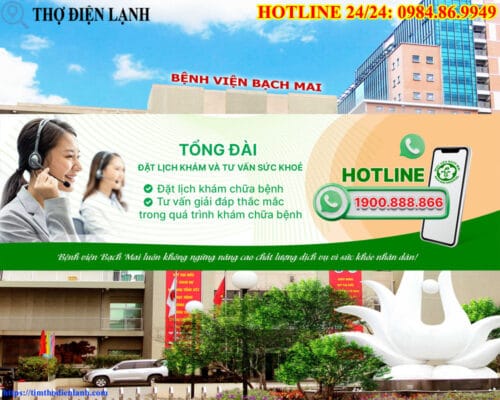 Đặt lịch qua Tổng đài chăm sóc khách hàng bệnh viện Bạch Mai
