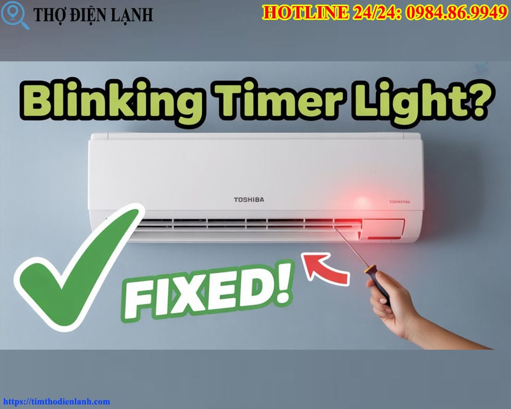 Điều Hòa Toshiba Nháy Đèn Timer