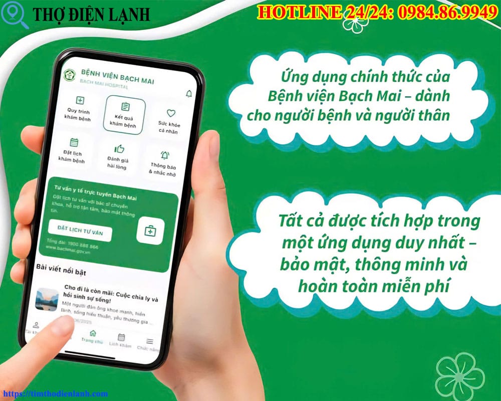 Hướng dẫn chi tiết cách đặt lịch khám qua App Bệnh viện Bạch Mai