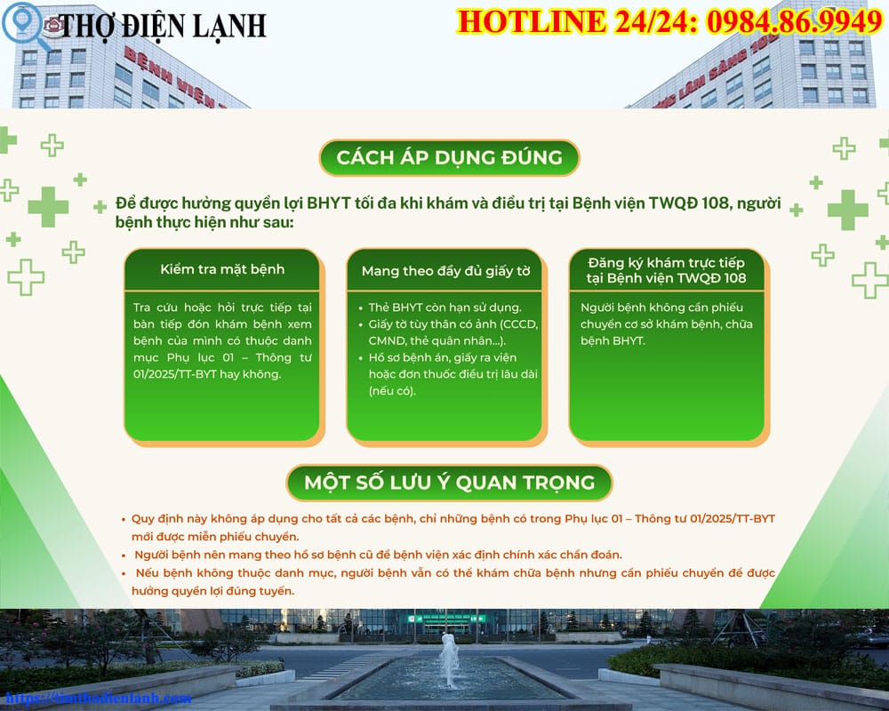 Kinh nghiệm đi khám để lấy được BHYT bệnh viện 108