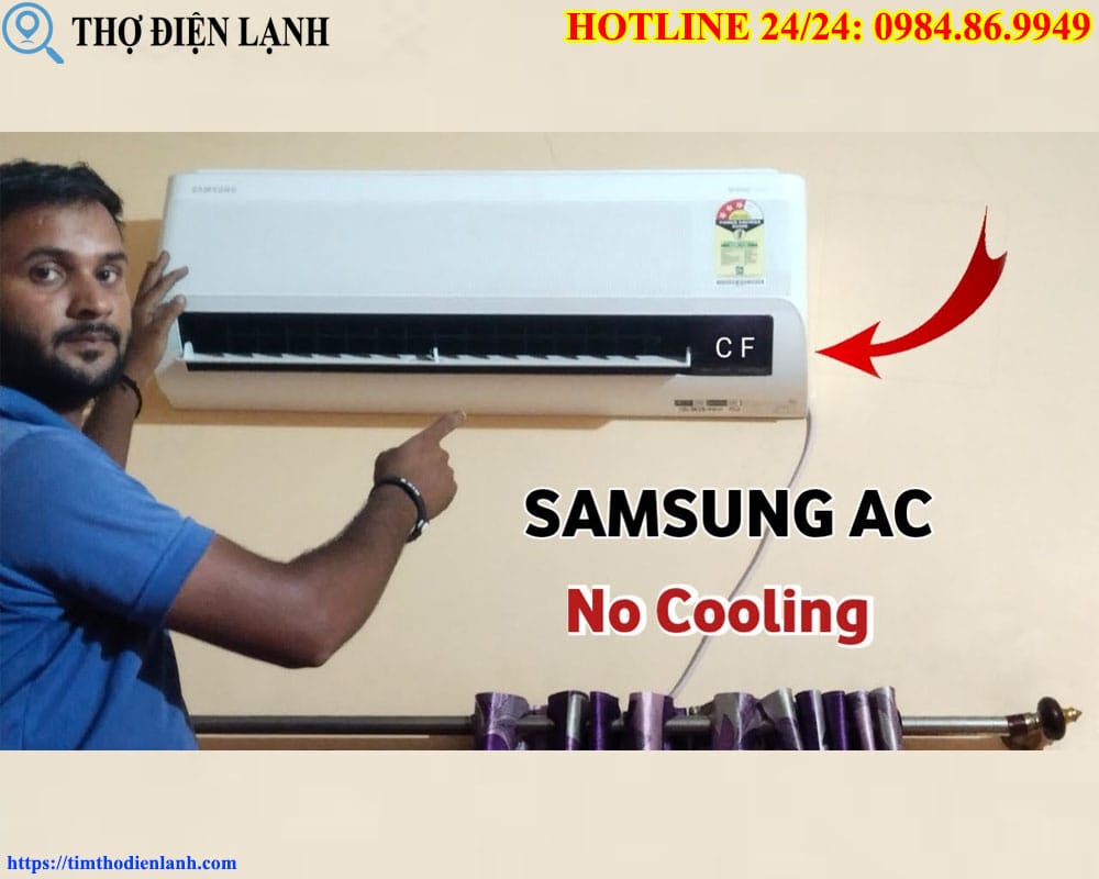 Lỗi CF máy lạnh Samsung