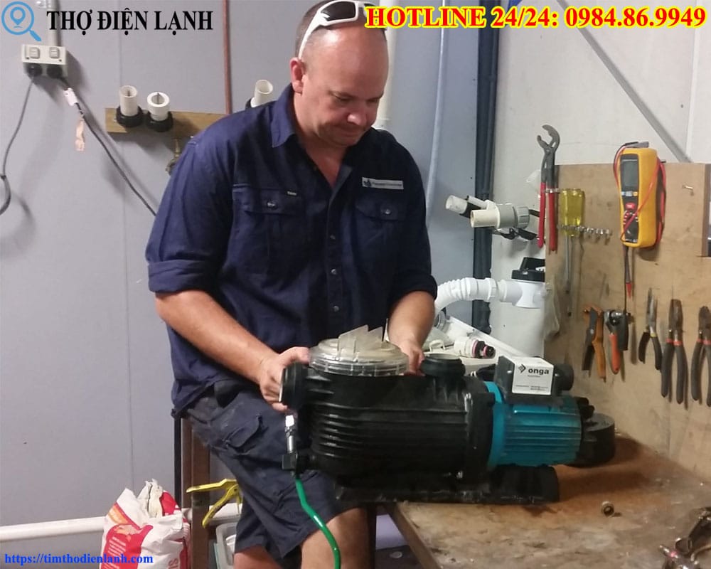 Sửa Máy bơm bị rò điện ra vỏ