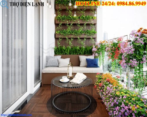 Thiết kế vườn treo mini cho ban công Vista Verde