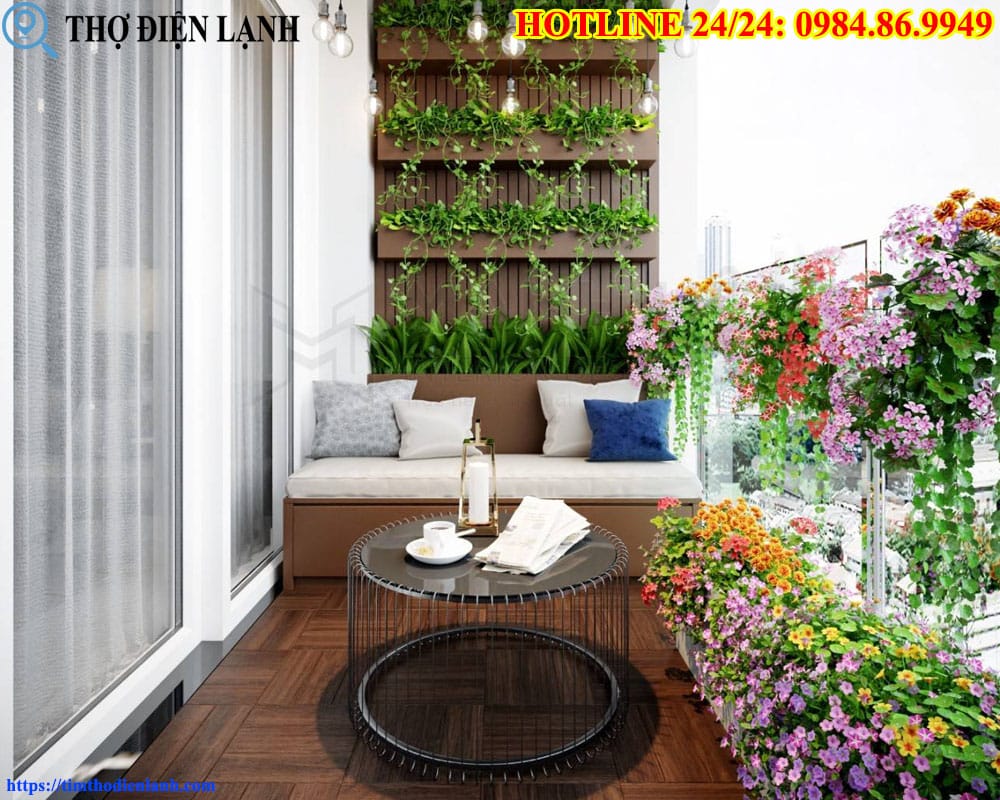 Thiết kế vườn treo mini cho ban công Vista Verde