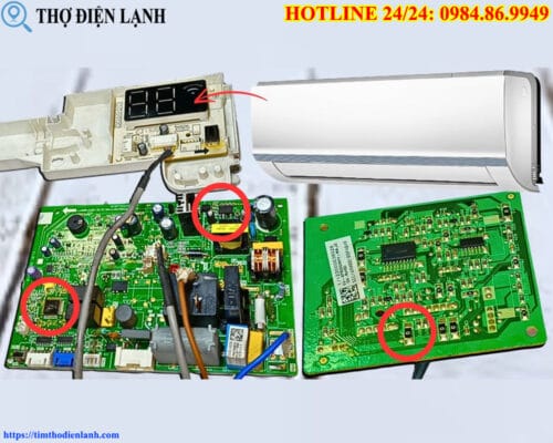 Cách kiểm tra IC nguồn điều hòa Sharp