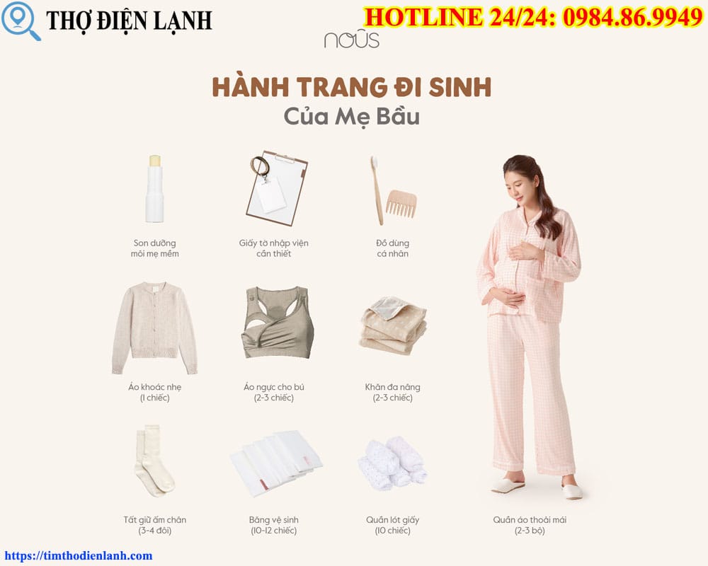 Checklist đồ dùng cho mẹ