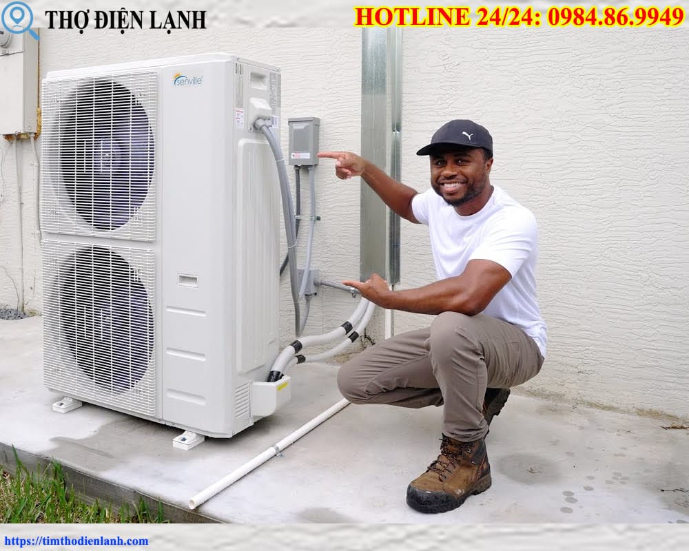 Cục nóng điều hòa kêu to, rung mạnh