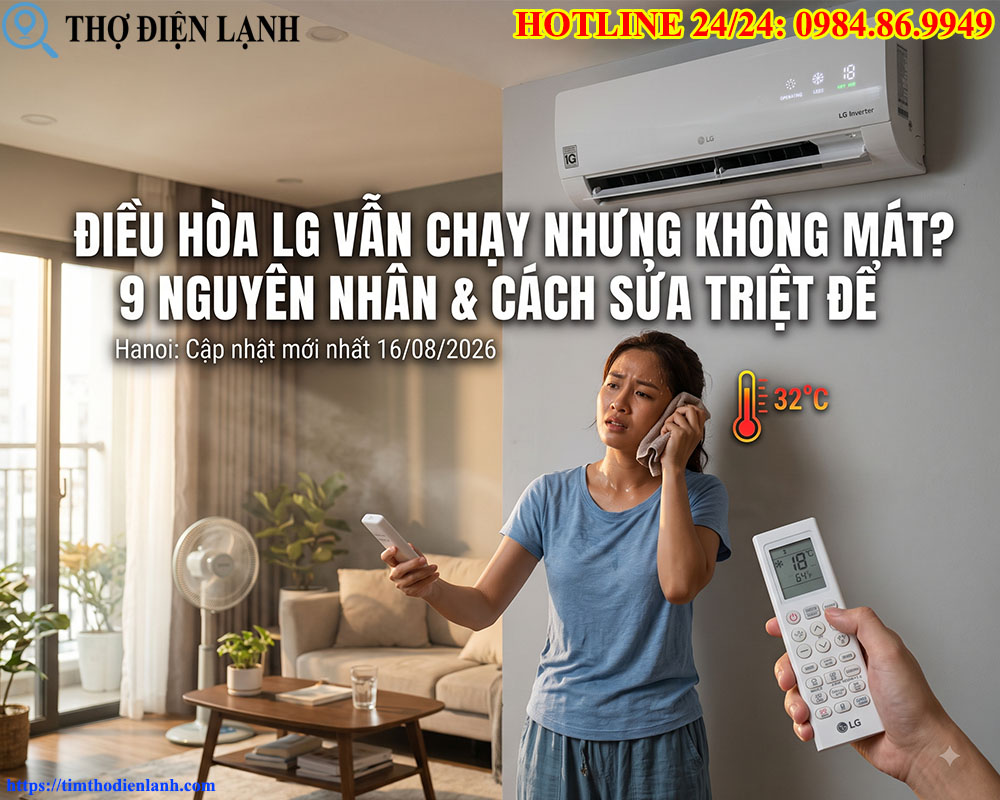 Điều Hòa LG Vẫn Chạy Nhưng Không Mát