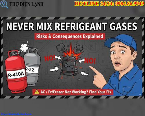 Tại Sao Không Được Trộn Lẫn Các Loại Gas Điều Hòa