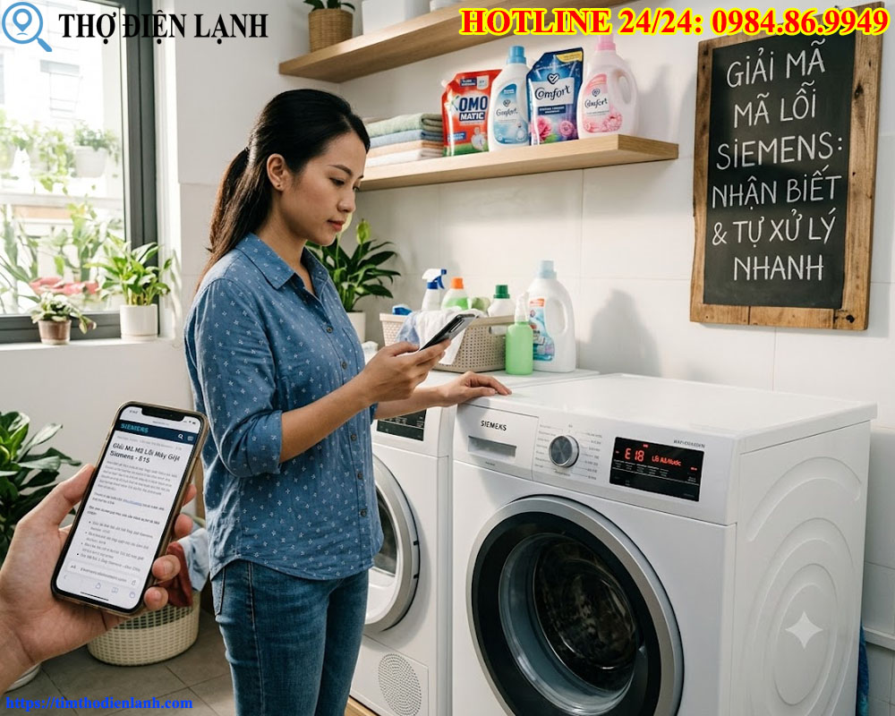 Bảng Mã Lỗi Máy Giặt Siemens