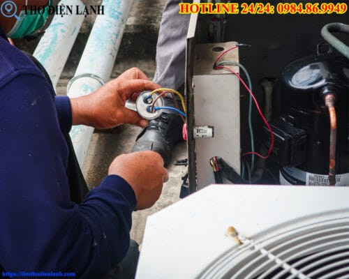 Block điều hòa LG bị yếu