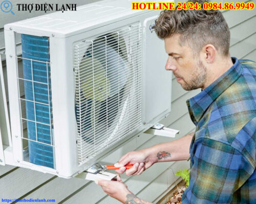 Lắp đặt dàn nóng điều hòa Beko