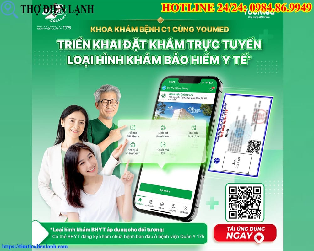 Đặt lịch Khám BHYT Bệnh viện 175 online