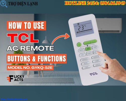 Hướng Dẫn Sử Dụng Remote Điều Hòa TCL