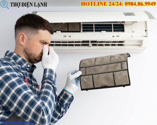 Máy lạnh Beko có mùi hôi