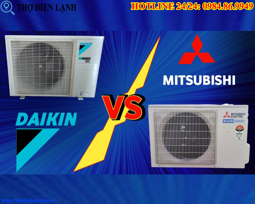 So sánh cấu tạo dàn lạnh Mitsubishi và Daikin