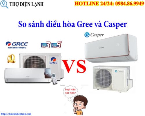 so sánh điều hòa Gree và Casper
