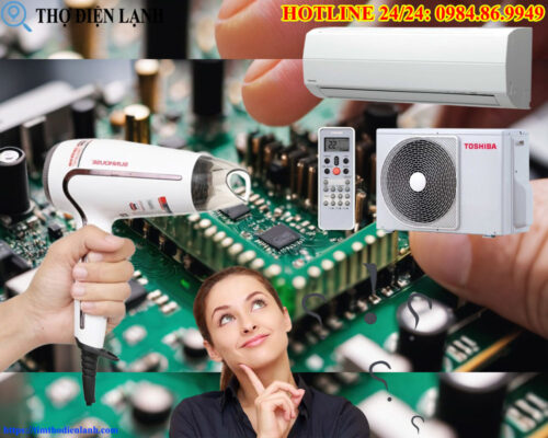 Cách Sấy Khô Board Mạch Điều Hòa Toshiba Tại Nhà