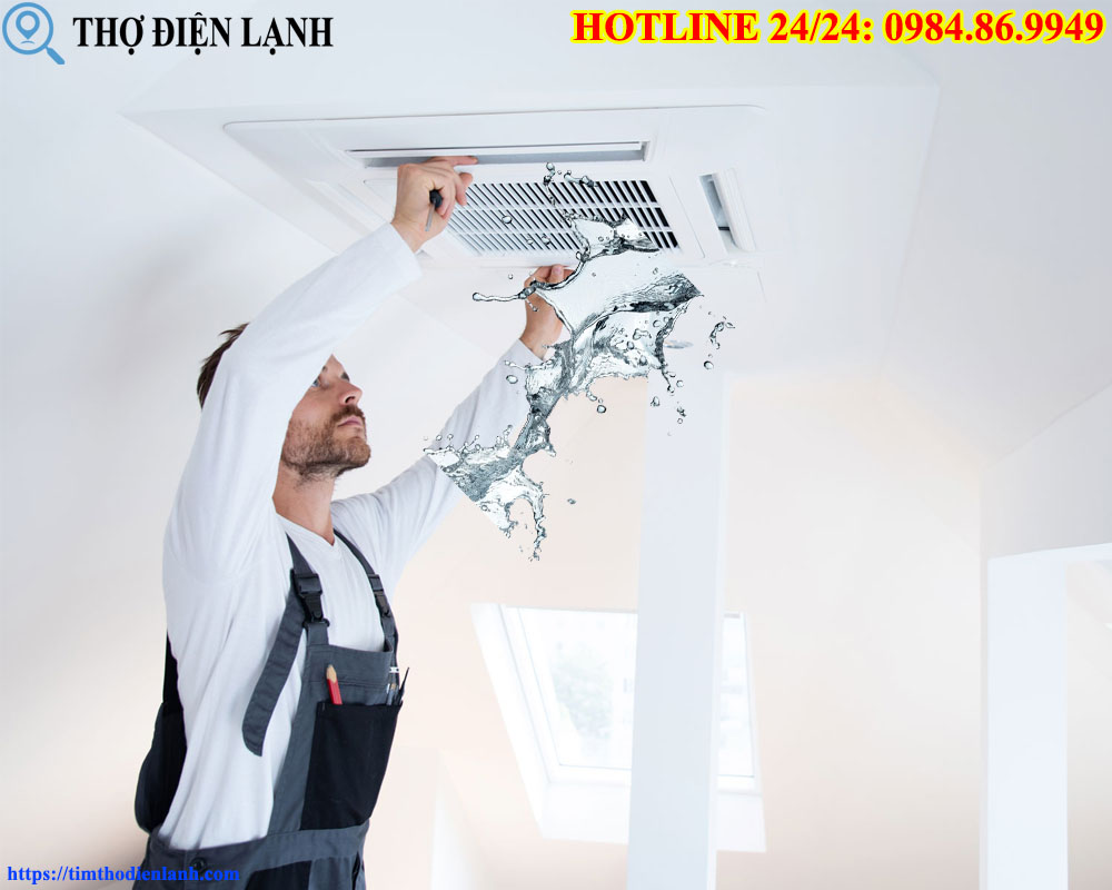 Điều Hòa Âm Trần Bị Chảy Nước