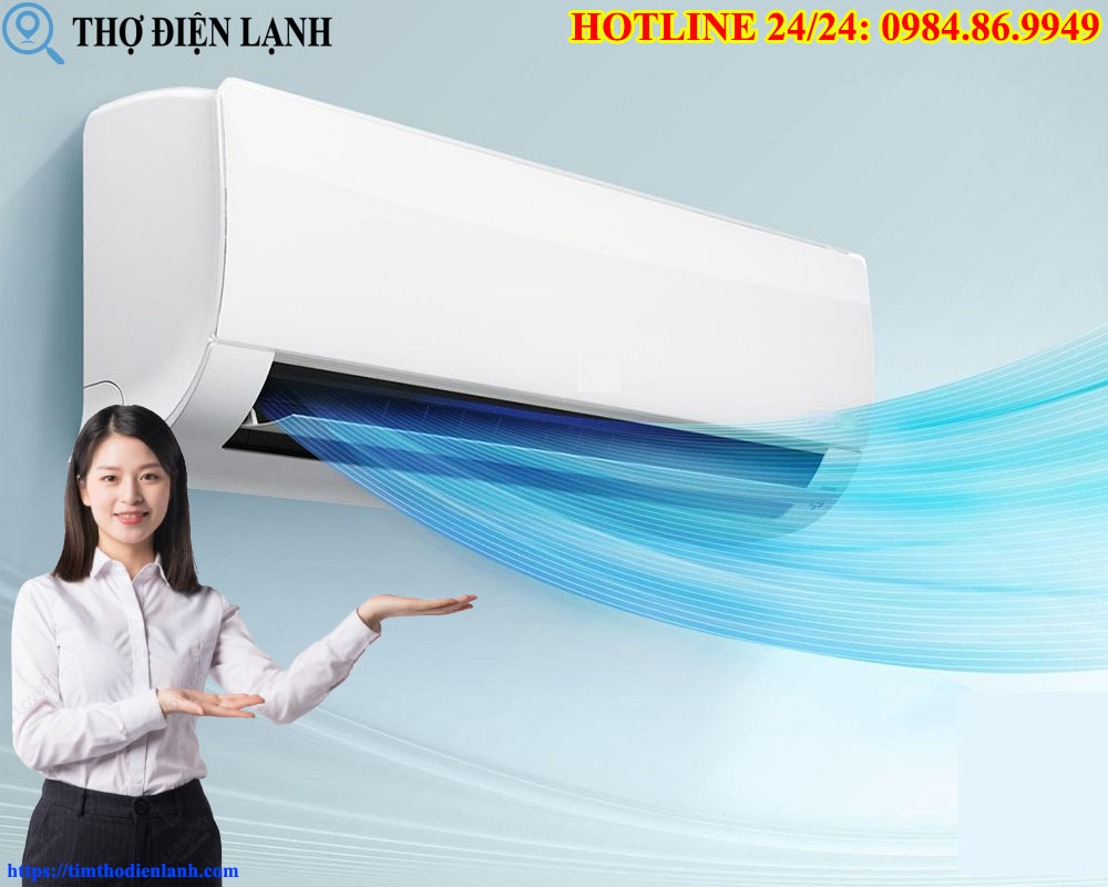 Điều hòa chỉ thổi ra gió