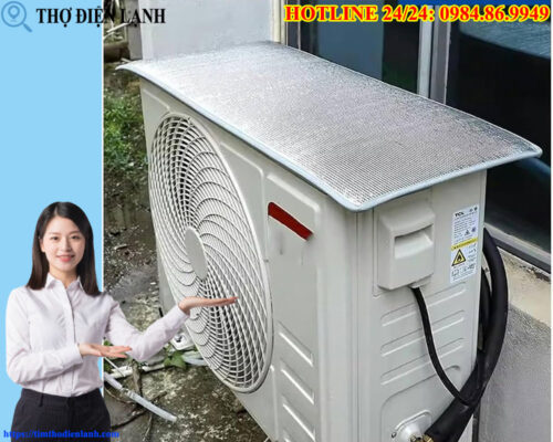 Review tấm bạt che cục nóng điều hòa