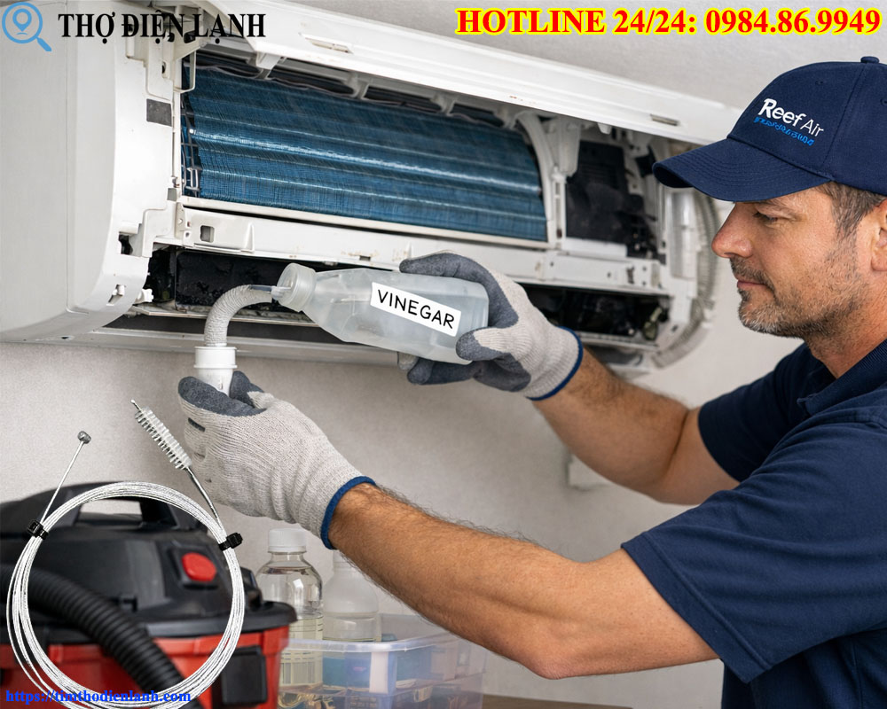 Top 5 Dụng Cụ Thông Ống Thoát Nước Điều Hòa