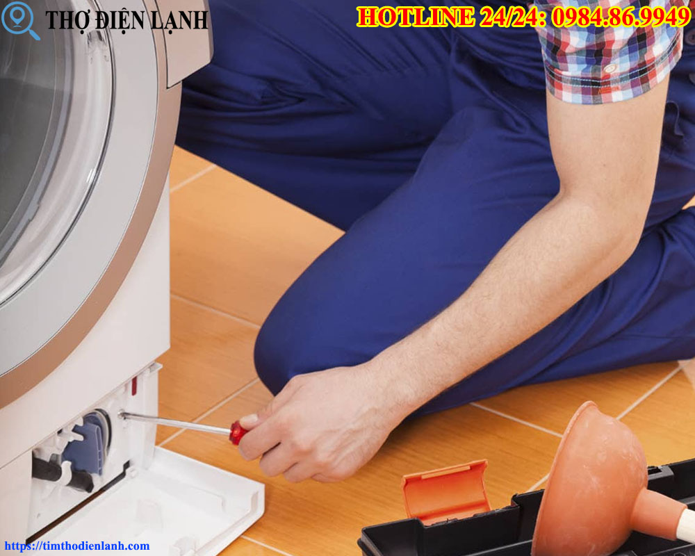 máy giặt LG không xả nước