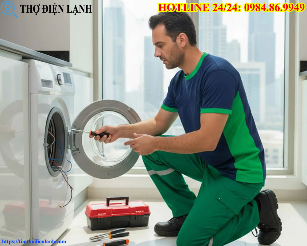 máy giặt Bosch chảy nước liên tục không dứt