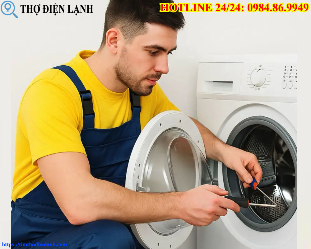 máy giặt LG chảy nước liên tục