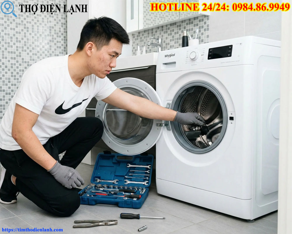 máy giặt Sanyo chảy nước liên tục không dứt