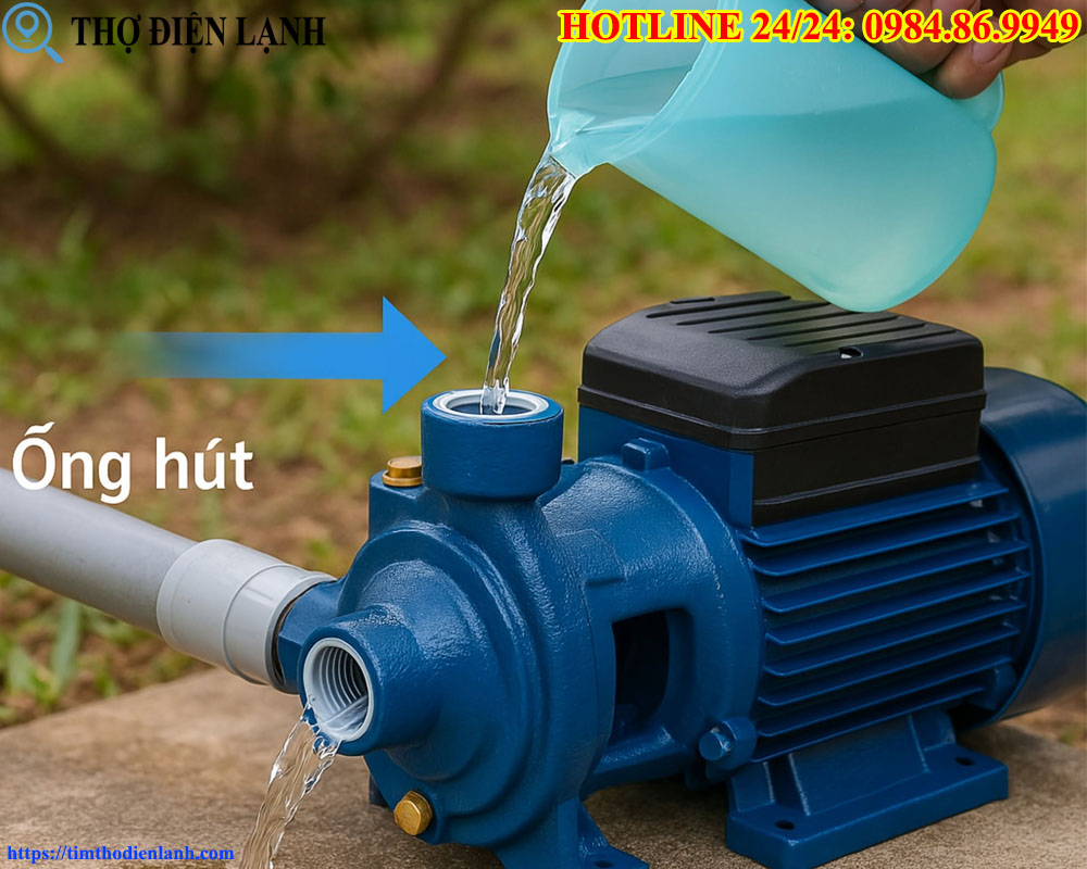 Cách Mồi Nước Máy Bơm