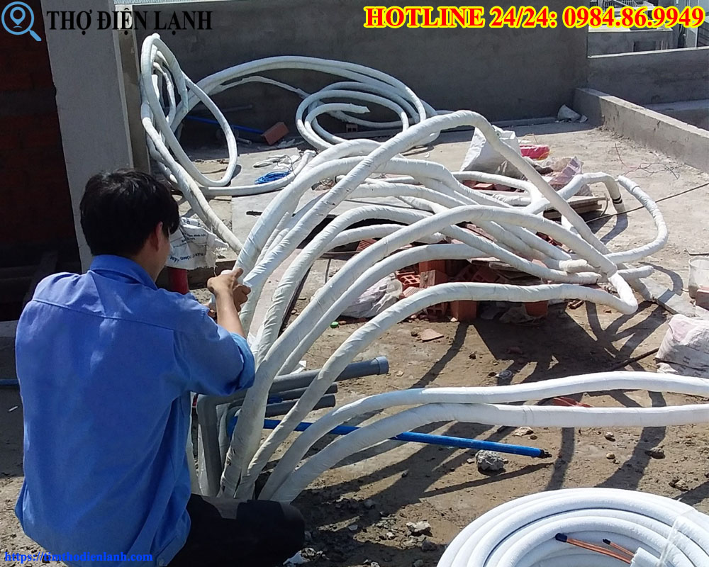 Quy Trình Thi Công Lắp Đặt Ống Đồng Điều Hòa Âm Tường