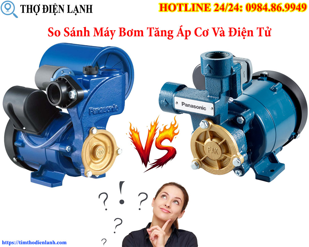 So Sánh Máy Bơm Tăng Áp Cơ Và Điện Tử