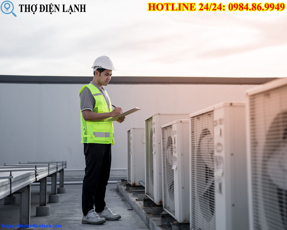 Sửa Điều Hòa Công Nghiệp Tủ Đứng Chiller