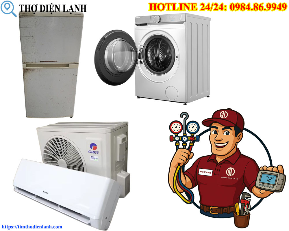 Thợ Sửa Điện Lạnh Khẩn Cấp Nửa Đêm