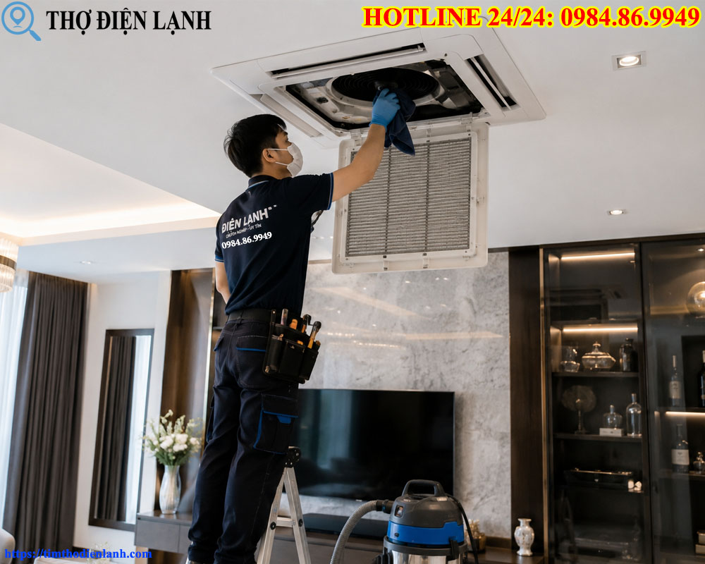 Vệ Sinh Điều Hòa Âm Trần
