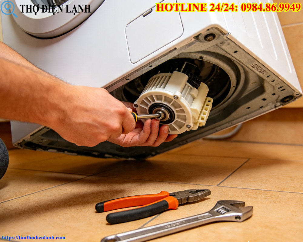 Bơm Xả Máy Giặt Bị Hỏng Khiến Máy Không Vắt