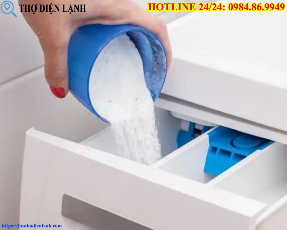 Dùng Bột Giặt Tay Cho Máy Giặt Lồng Ngang