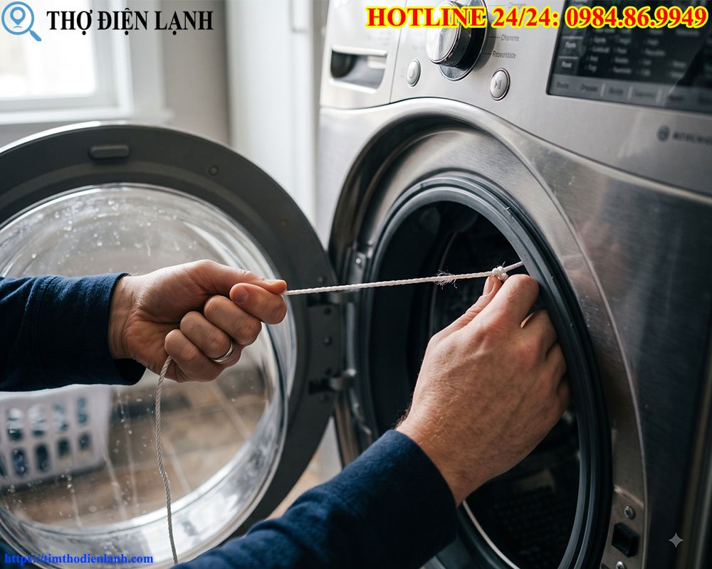 Giải Cứu Máy Giặt Kẹt Cửa, Tắc Nước