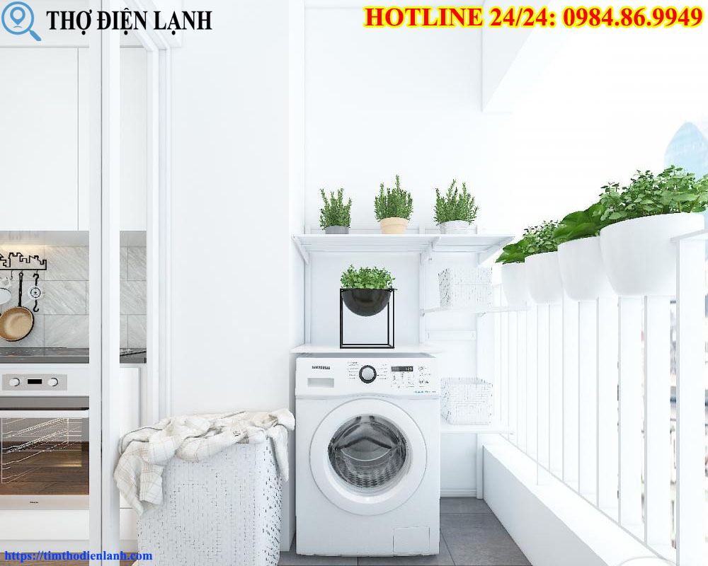 Máy Giặt Đang Chạy Bỗng Báo Lỗi Vì Phơi Nắng Ban Công
