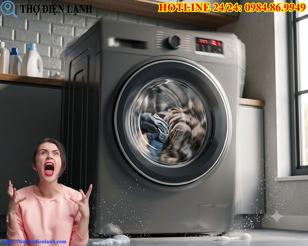Máy Giặt Lệch Tâm, Rung Lắc Mạnh