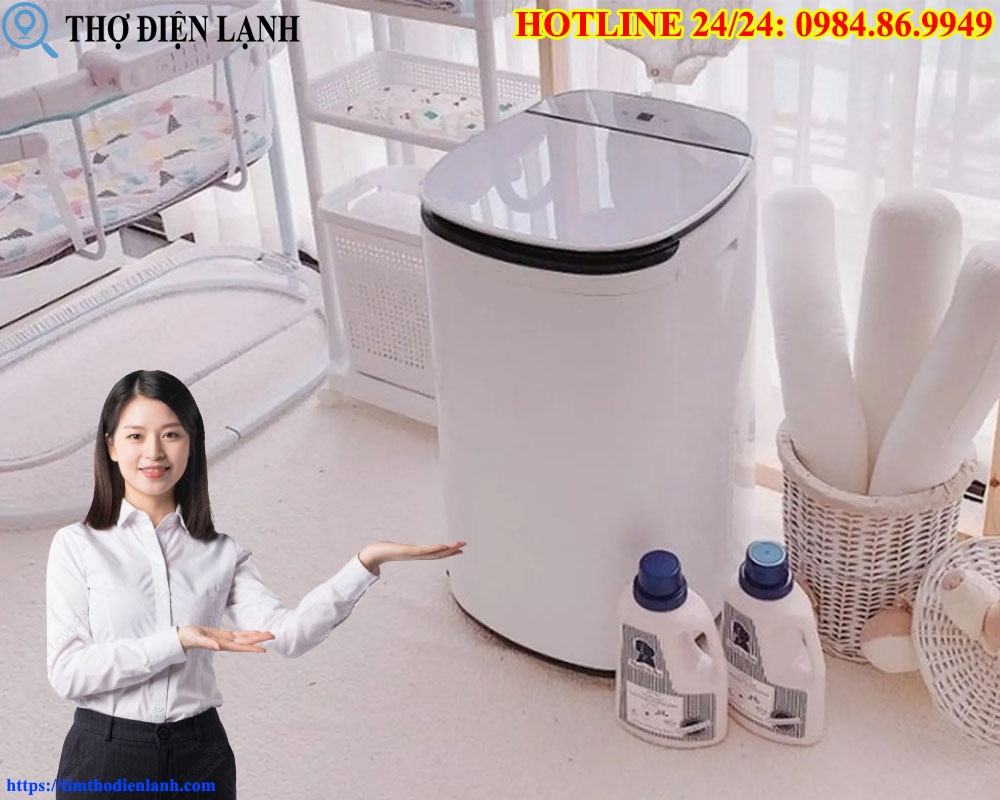Máy Giặt Mini Nội Địa Trung Không Cấp, Xả Nước