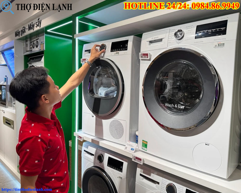 Máy Giặt Sấy 2 Trong 1 Sấy Không Khô